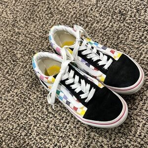 Vans Kids colored checkered Sneakers